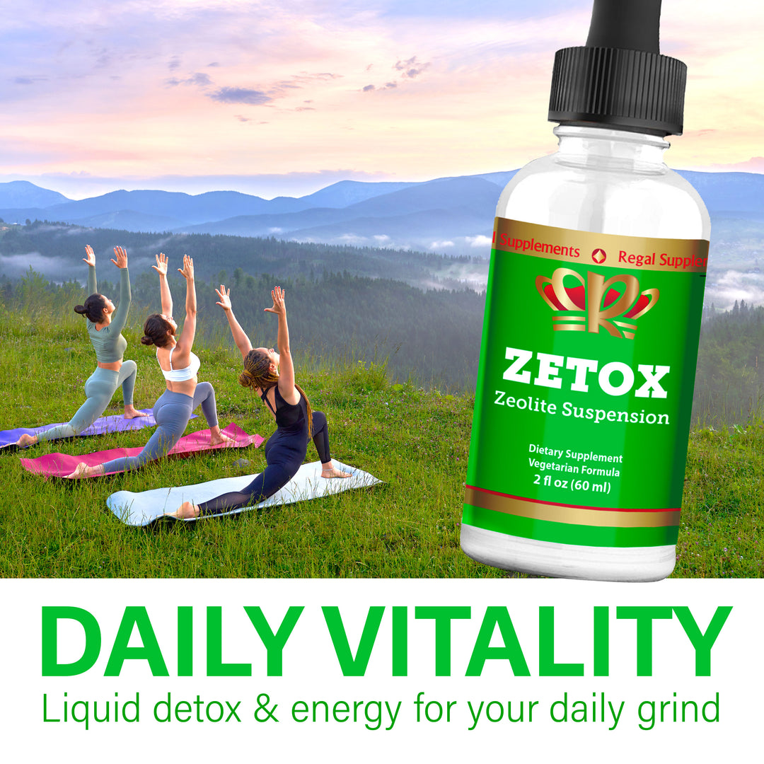 Zetox Liquid Zeolite Detox Methyl B-12 & D-3