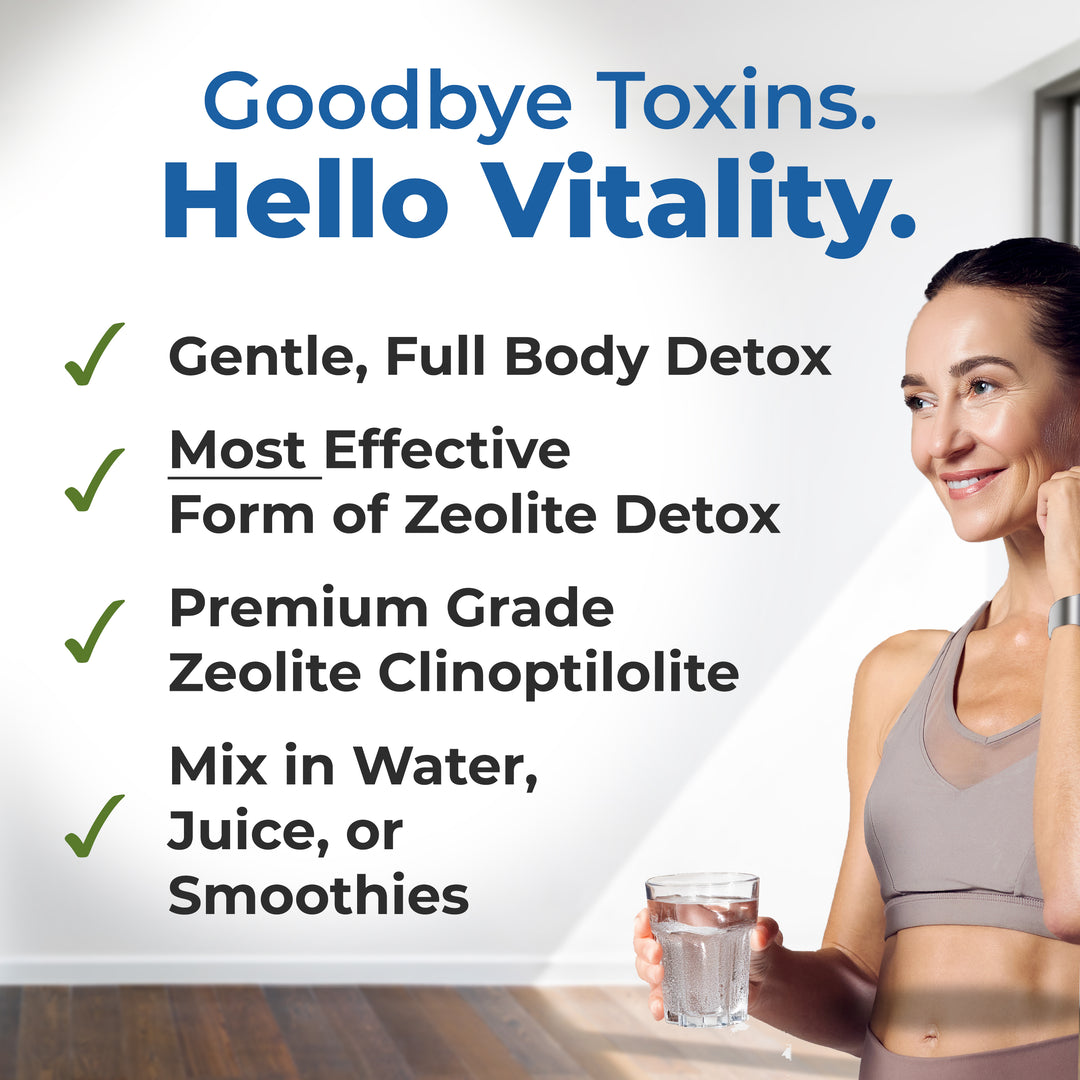 HolyLand Zeolite Cleanse - Zeolite Detox Powder 200 Gram Clinoptilolite Natural Activated Micronized Full Body Detox