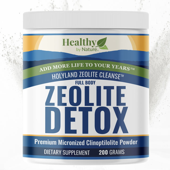 HolyLand Zeolite Cleanse - Zeolite Detox Powder 200 Gram Clinoptilolite Natural Activated Micronized Full Body Detox