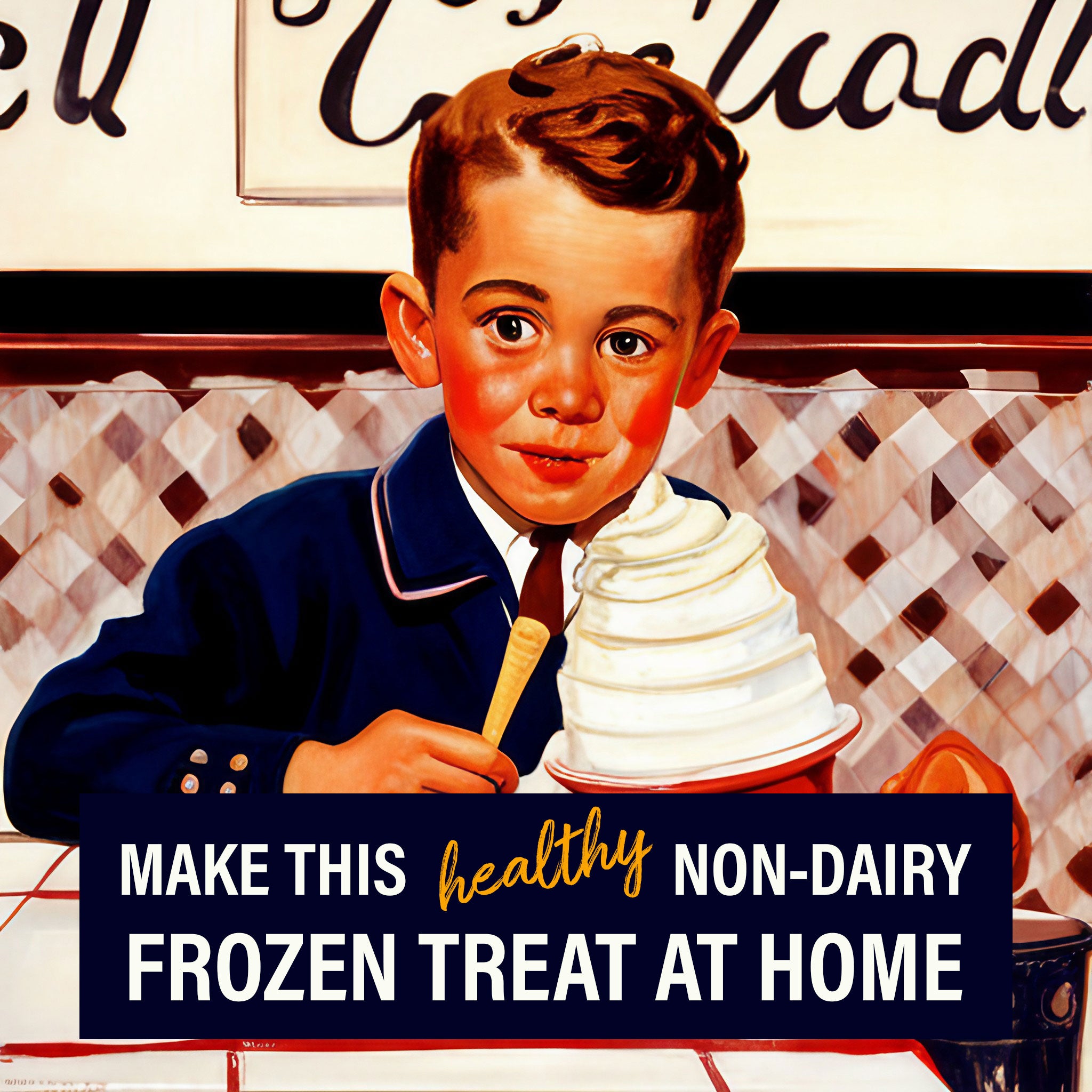 Here's a health-conscious non-dairy ice cream treat you can make at home in minutes