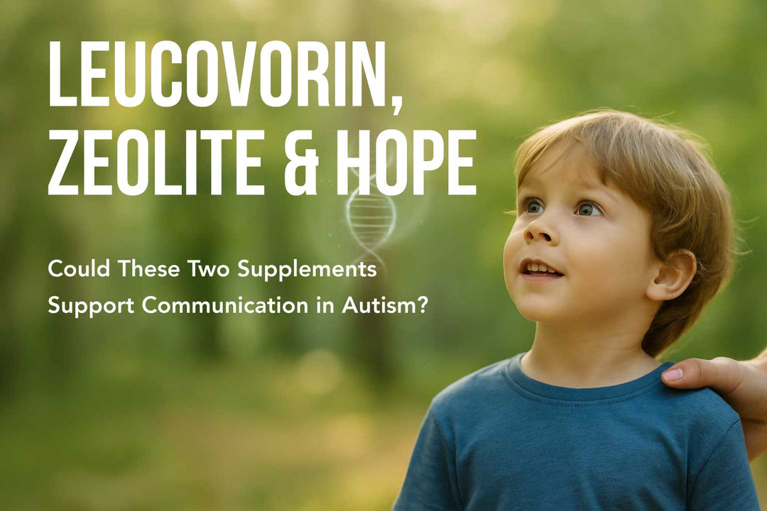 Child with autism spectrum disorder with leucovorin zeolite headline