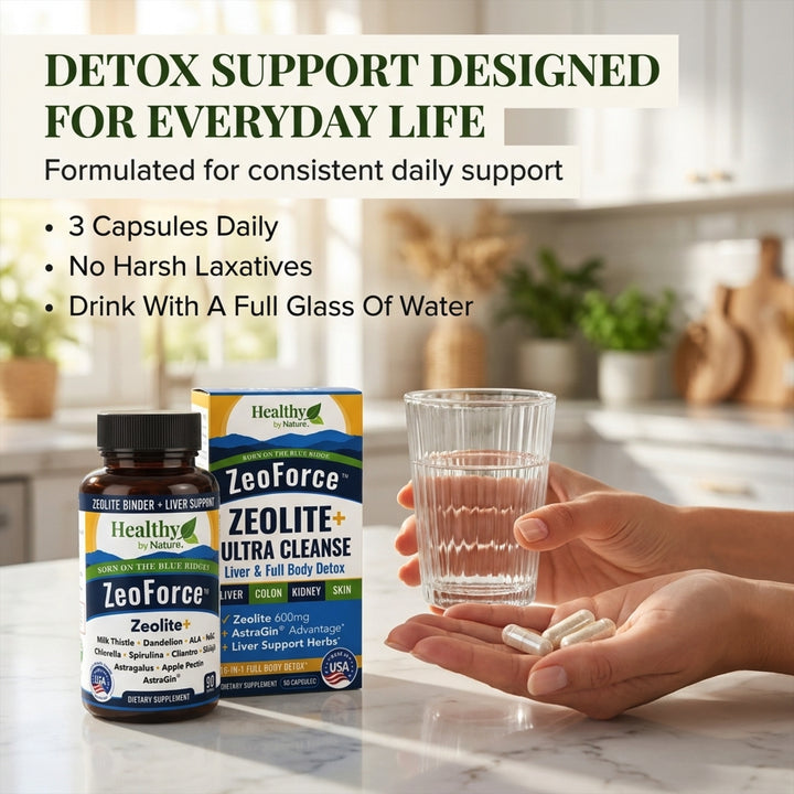 ZeoForce | Next-Level Full Body Detox — Zeolite, Liver & Gut Support System