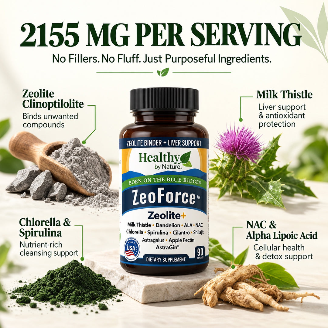 ZeoForce | Next-Level Full Body Detox — Zeolite, Liver & Gut Support System