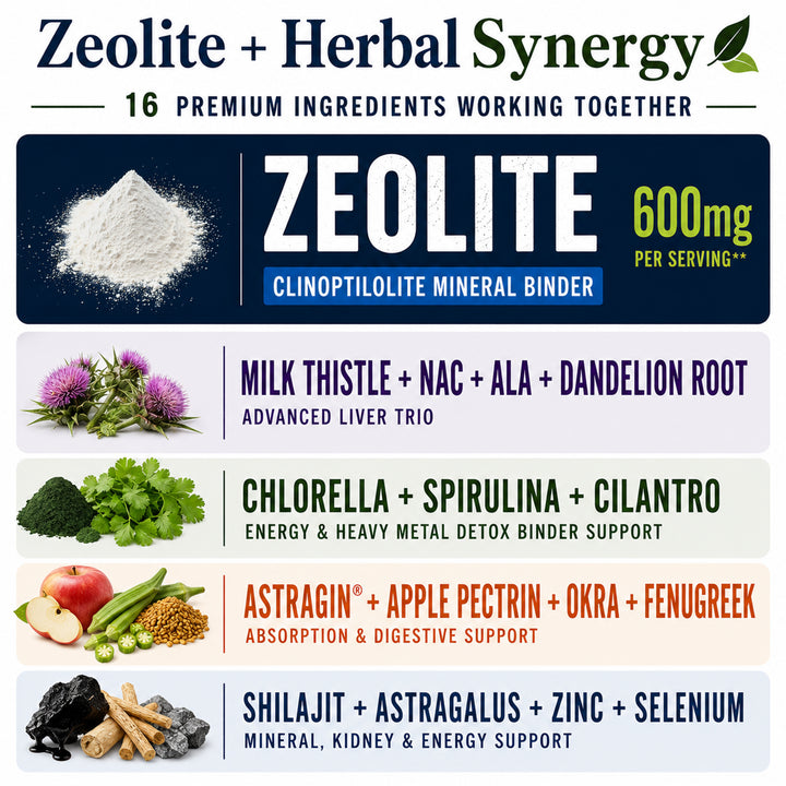 ZeoForce | Next-Level Full Body Detox — Zeolite, Liver & Gut Support System
