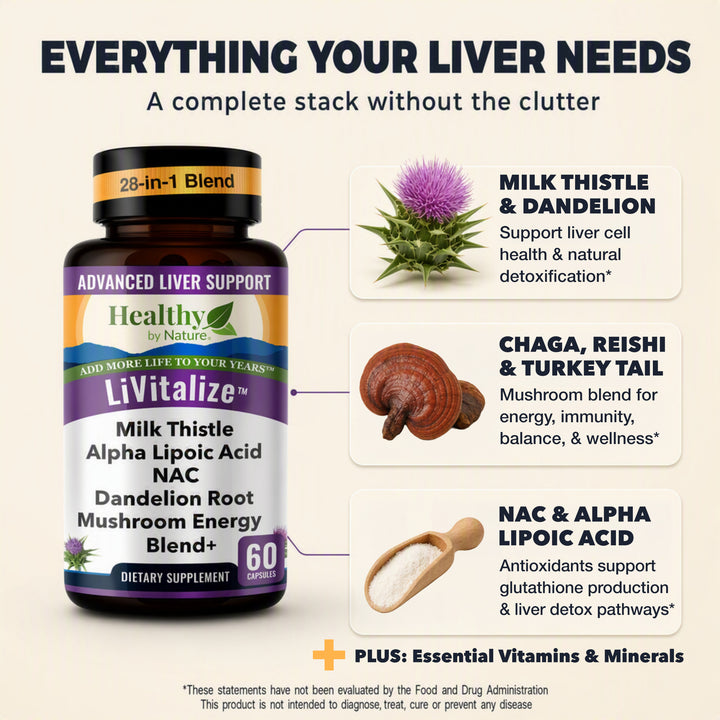 LiVitalize™ 28-in-1  Liver Health Support & Detox