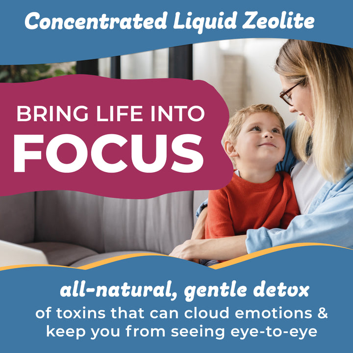 Kidz Cleanse | Zeolite Detox for Kids | Development, Behavior, Energy and Gut Health Support Supplement | Easy to Take, Pure Liquid Zeolite Drops + Methyl B12 + D3 - 2oz