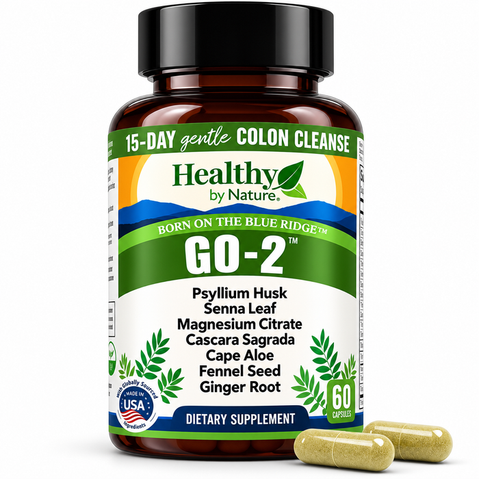 GO-2™ 15-Day Gentle Colon & Gut Cleanse: 11-in-1 Herbal Bowel Movement Support