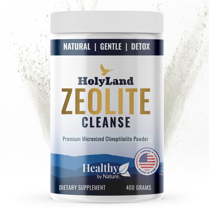 HolyLand Zeolite Cleanse - Zeolite Detox Powder 400g Clinoptilolite Natural Activated Micronized Full Body Detox