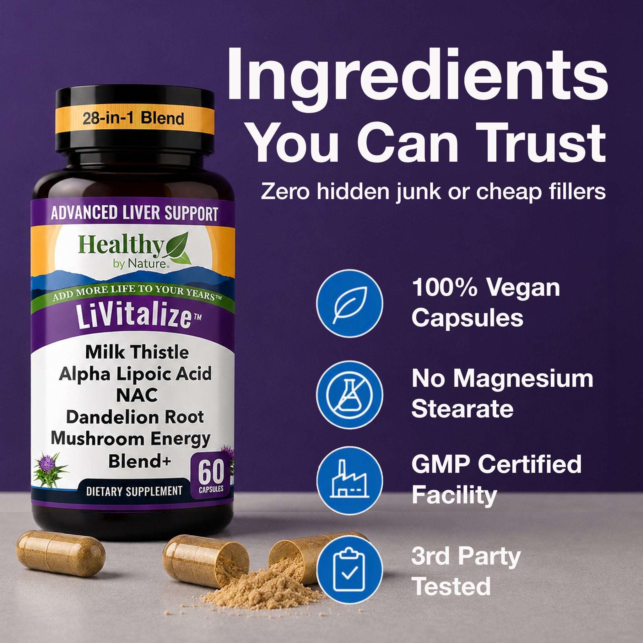 LiVitalize™ 28-in-1  Liver Health Support & Detox