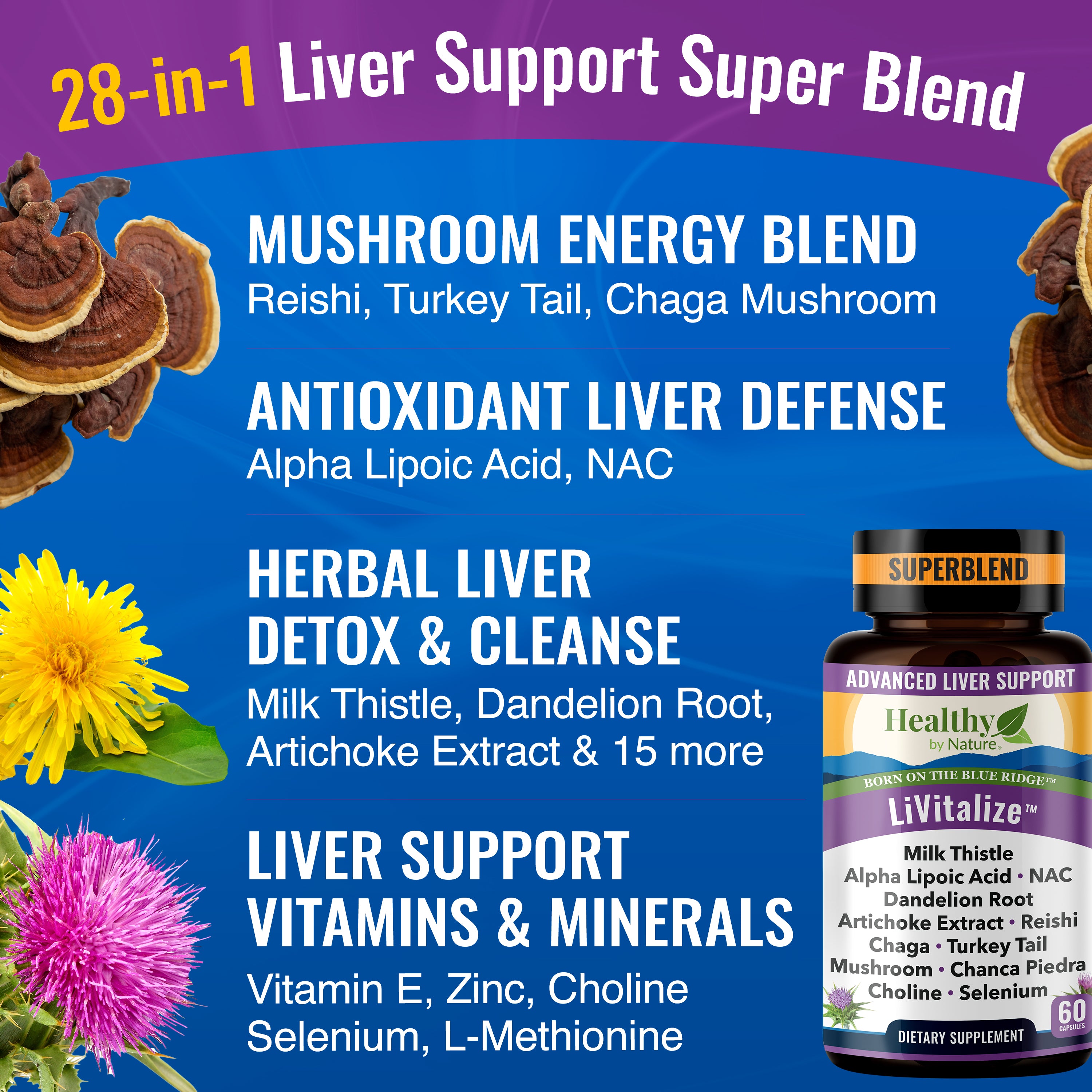 LiVitalize™ 28-in-1  Liver Health Support & Detox