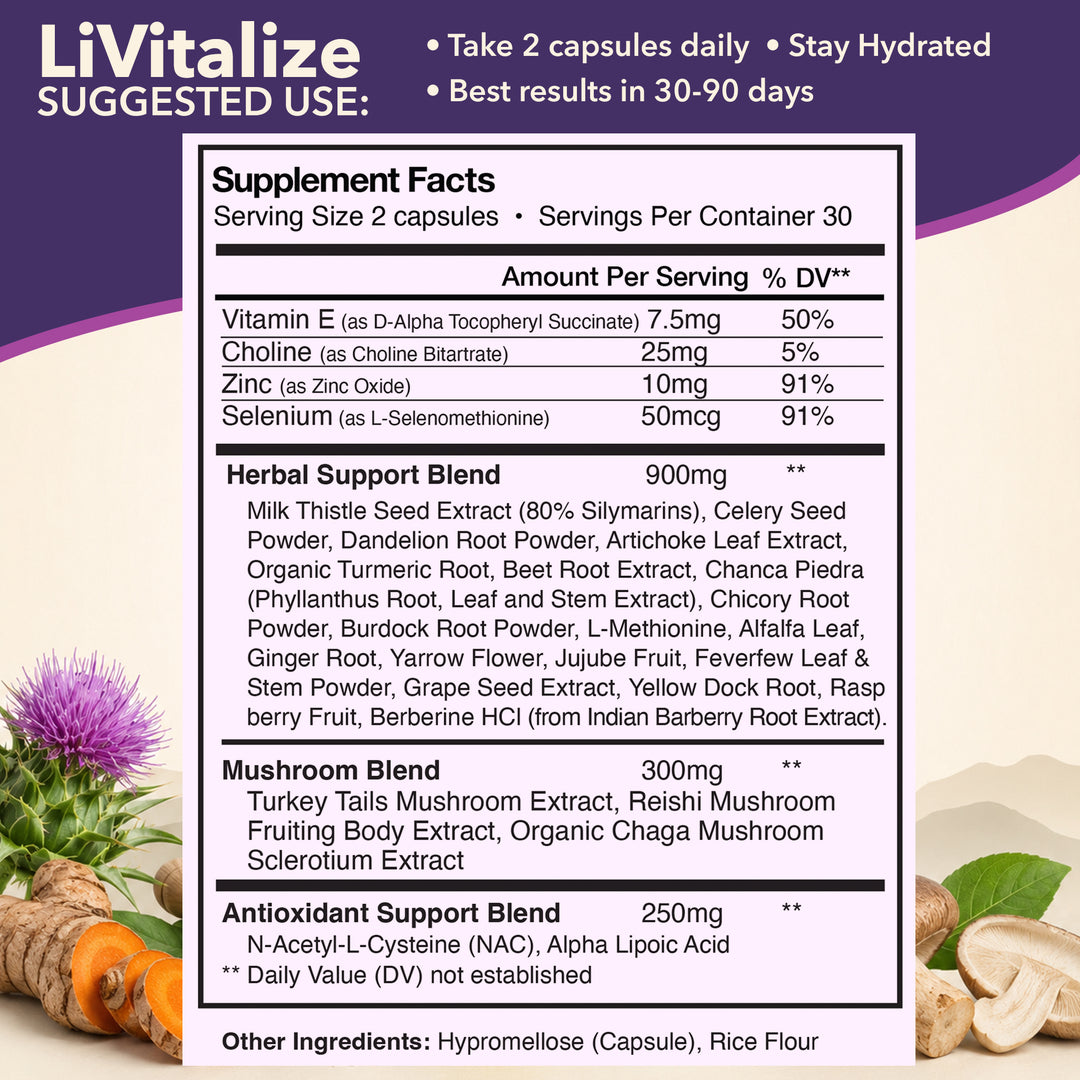 LiVitalize™ 28-in-1  Liver Health Support & Detox